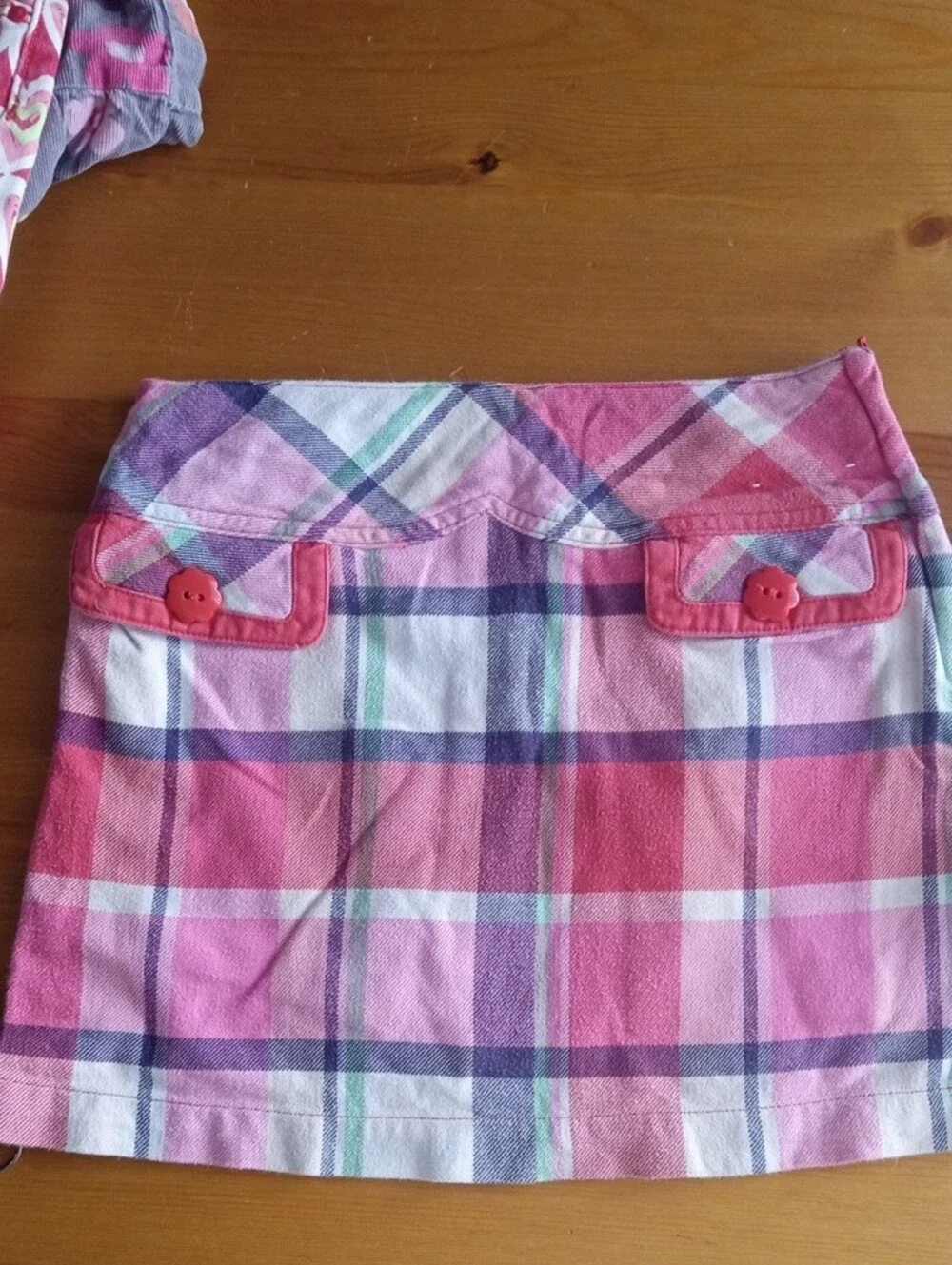Gymboree Girls Floral & Plaid Skirt Mix in Pink, Purple, Blue